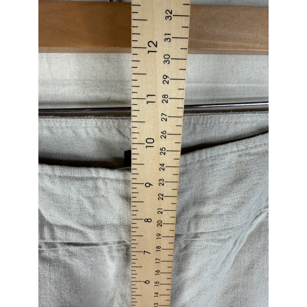 Ann Taylor LOFT Linen Straight Leg Marisa Trouser Pants size 6 Beige - Picture 9 of 10